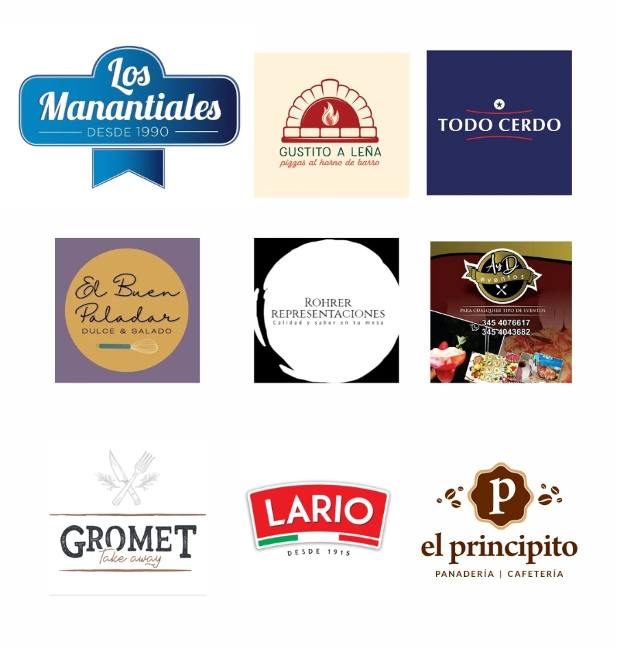 Logos de aliados de entrada del cóctel anterior