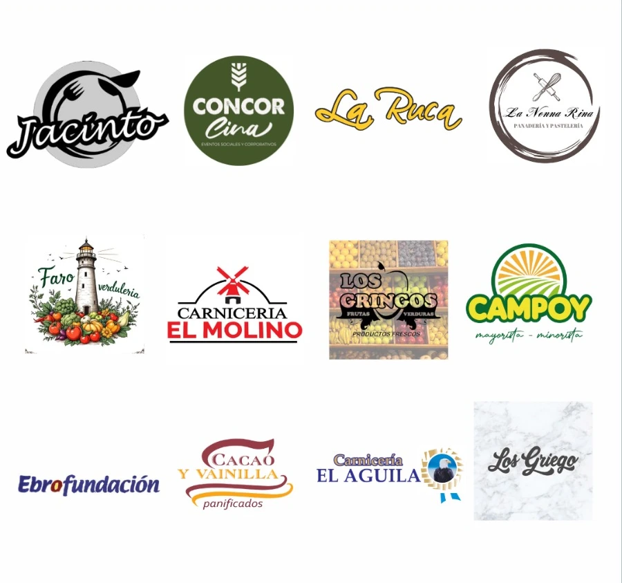 Logos de aliados de plato principal del cóctel anterior